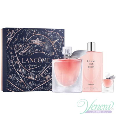 Lancome La Vie Est Belle Set (EDP 100ml + BL 200ml + EDP 4ml) για γυναίκες Γυναικεία σετ