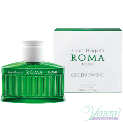 Laura Biagiotti Roma Uomo Green Swing EDT 200ml για άνδρες Ανδρικά Аρώματα