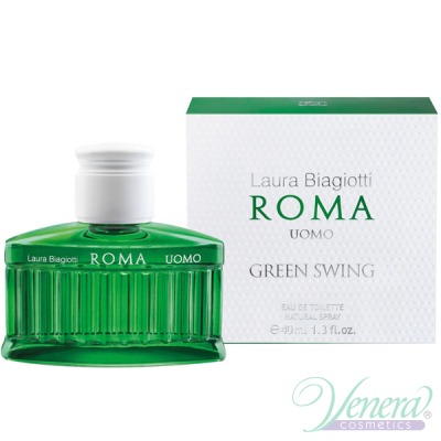 Laura Biagiotti Roma Uomo Green Swing EDT 40ml για άνδρες Ανδρικά Аρώματα