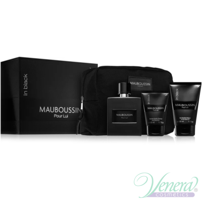 Mauboussin Pour Lui in Black Set (EDP 100ml + AS Balm 50ml + SG 100ml + Bag) για άνδρες Ανδρικά Σετ