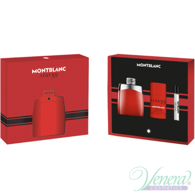 Mont Blanc Legend Red Set (EDP 100ml + Deo Stick 75ml + EDP 7.5ml) για άνδρες Αρσενικά Σετ