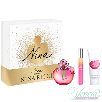 Nina Ricci Nina Illusion Set (EDP 50ml + BL 75ml + EDP 10ml) για γυναίκες Γυναικεία σετ