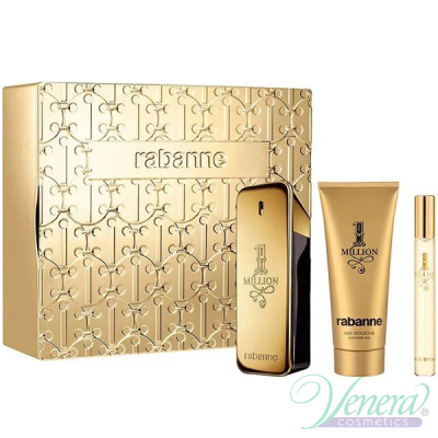 Paco Rabanne 1 Million Set (EDT 100ml + EDT 10ml + SG 100ml) για άνδρες Γυναικεία Σετ