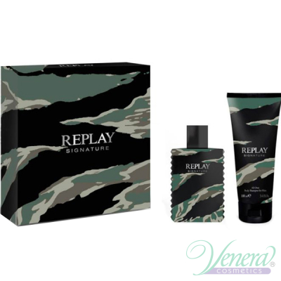 Replay Signature Set (EDT 30ml + All Over Body Shampoo 100ml) για άνδρες Ανδρικά Σετ