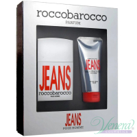 Roccobarocco Jeans Pour Homme Set (EDT 75ml + After Shave Balm 100ml) για άνδρες Αρσενικά Σετ