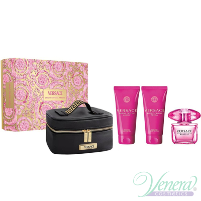 Versace Bright Crystal Absolu Set (EDP 90ml + BL 100ml + SG 100ml + Bag) για γυναίκες Γυναικεία σετ