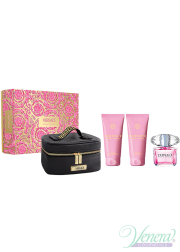 Versace Bright Crystal Set (EDT 90ml + BL 100ml + SG 100ml + Bag) για γυναίκες Γυναικεία σετ