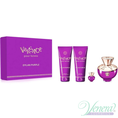 Versace Pour Femme Dylan Purple Set (EDP 100ml + EDP 5ml + BL 100ml + SG 100ml) για γυναίκες Γυναικεία Σετ