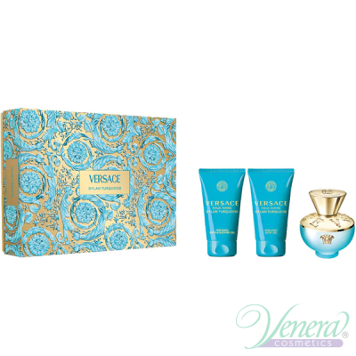 Versace Pour Femme Dylan Turquoise Set (EDT 50ml + BL 50ml + SG 50ml) για γυναίκες Γυναικεία Σετ