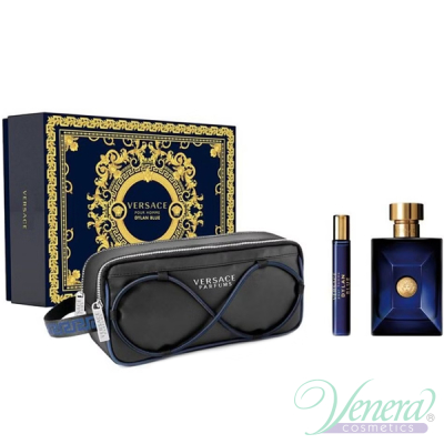 Versace Pour Homme Dylan Blue Set (EDT 100ml + EDT 10ml + Bag) για άνδρες Αρσενικά Σετ