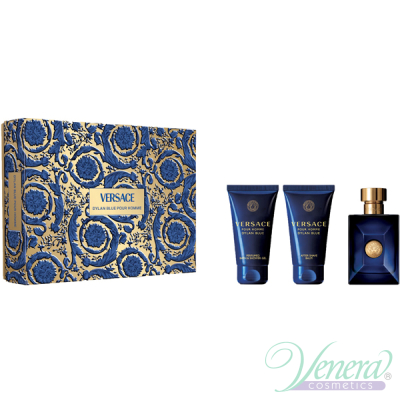 Versace Pour Homme Dylan Blue Set (EDT 50ml + ASB 50ml + SG 50ml) για άνδρες Αρσενικά Σετ