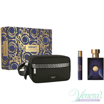 Versace Pour Homme Dylan Blue Set (EDT 100ml + EDT 10ml + Bag) για άνδρες Αρσενικά Σετ