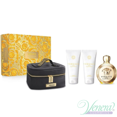 Versace Eros Pour Femme Set (EDP 100ml + BL 100ml + SG 100ml + Bag) για γυναίκες Γυναικεία σετ