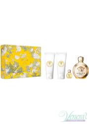 Versace Eros Pour Femme Set (EDP 100ml + EDP 5ml + BL 100ml + SG 100ml) για γυναίκες Γυναικεία σετ