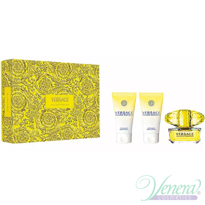 Versace Yellow Diamond Set (EDT 50ml + BL 50ml + SG 50ml) για γυναίκες Γυναικεία σετ