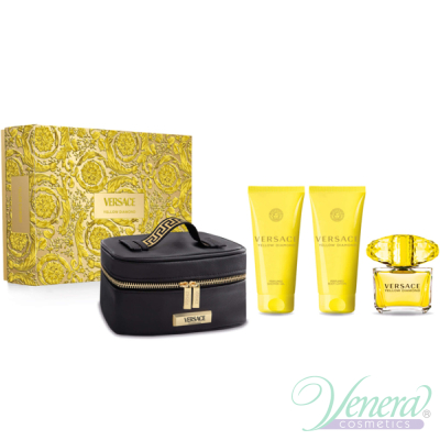 Versace Yellow Diamond Set (EDT 90ml + BL 100ml + SG 100ml + Bag) για γυναίκες Γυναικεία σετ