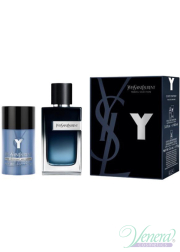 YSL Y Eau de Parfum Set (EDP 100ml + Deo Stick 75ml) για άνδρες Αρσενικά Σετ