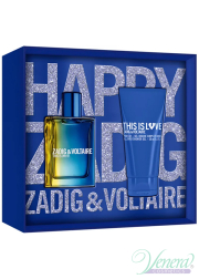 Zadig & Voltaire This is Love! for Him Set (EDT 50ml + SG 50ml) για άνδρες Ανδρικά Σετ