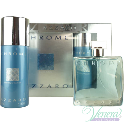 Azzaro Chrome Set (EDT 50ml + Deo Spray 150ml) για άνδρες Αρσενικά Σετ