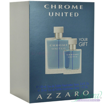 Azzaro Chrome United Set (EDT 100ml + EDT 30ml) για άνδρες Αρσενικά Σετ