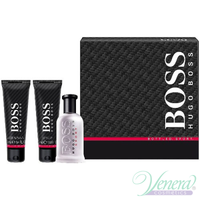 Boss Bottled Sport Set (EDT 50ml + AS Balm 50ml + SG 50ml) για άνδρες Sets