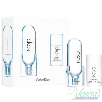 Calvin Klein CK2 Set (EDT 100ml + Deo Stick 75ml) για άνδρες και Γυναικες Men's and Women's Gift sets