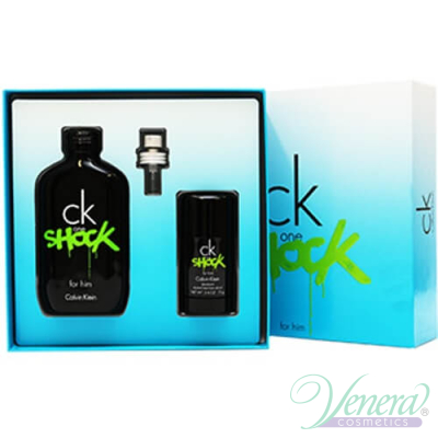 Calvin Klein CK One Shock Set (EDT 200ml + Deo Stick 75ml) για άνδρες Αρσενικά Σετ