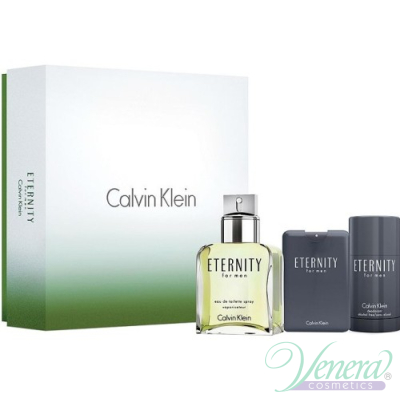 Calvin Klein Eternity Set (EDT 100ml +EDT 20ml + Deo Stick 75ml) για άνδρες Gift Sets