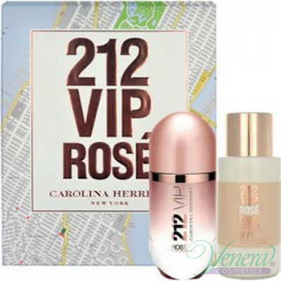 Carolina Herrera 212 VIP Rose Set (EDP 80ml+ BL 200ml) για γυναίκες Sets