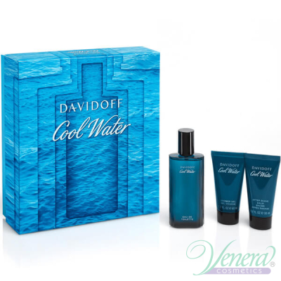 Davidoff Cool Water Set (EDT 75ml + AS Balm 50ml + SG 50ml) για άνδρες Men's Gift sets