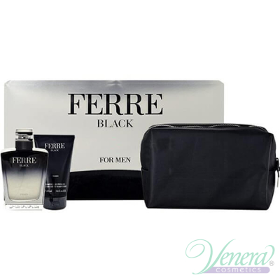 Ferre Black Set (EDT 100ml + SG 100ml + Bag) για άνδρες Men's Gift sets