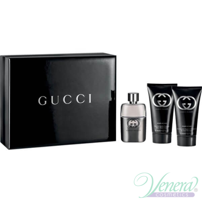 Gucci Guilty Pour Homme Set (EDT 50ml + After Shave Balm 50ml + SG 50ml) για άνδρες Αρσενικά Σετ