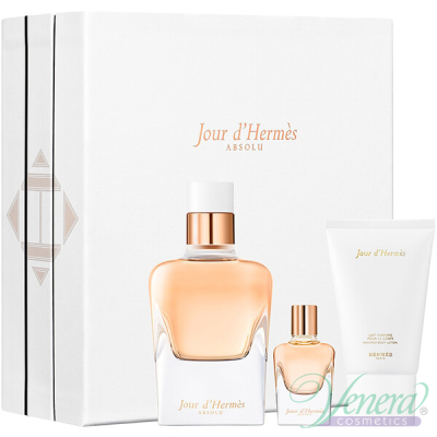 Hermes Jour d'Hermes Absolu Set (EDP 85ml + EDP 7,5ml + BL 30ml) για γυναίκες Women's Gift sets