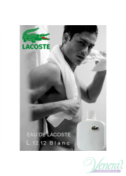 Lacoste L 12.12 Blanc EDT 100ml για άνδρες ασυσ...