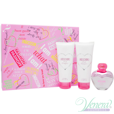 Moschino Pink Bouquet Set (EDT 50ml + SG 100ml + BL 100ml) για γυναίκες Women's Gift sets