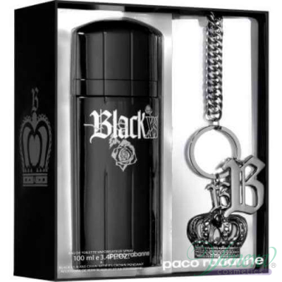 Paco Rabanne Black XS Set (EDT 100ml + Chain With Crown Pendant) για άνδρες Αρσενικά Σετ