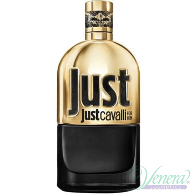 Roberto Cavalli Just Cavalli Gold Him EDP 90ml for Men Without Package Men's Fragrances Without Package