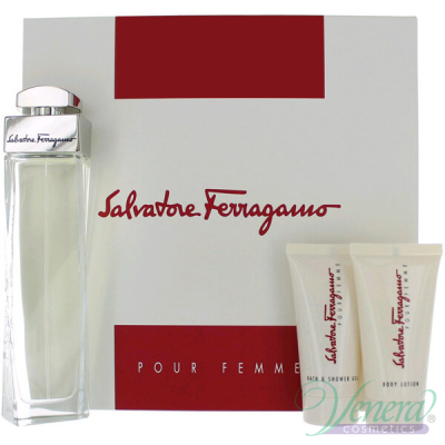 Salvatore Ferragamo Pour Femme Set (EDP 100ml + BL 50ml + SG 50ml) για γυναίκες Women's Gift sets