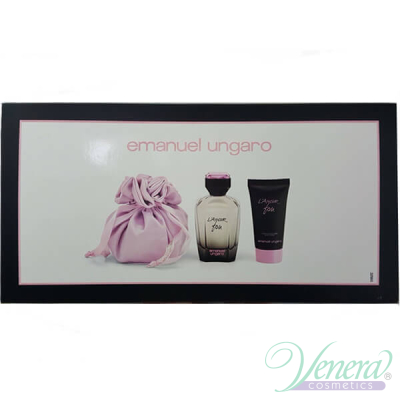 Emanuel Ungaro L'Amour Fou Set (EDP 100ml + BL 50ml + Pouch) για γυναίκες Women's Gift sets