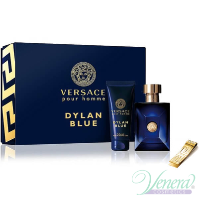 Versace Pour Homme Dylan Blue Set (EDT 100ml + SG 100ml + Money Clip) για άνδρες Αρσενικά Σετ