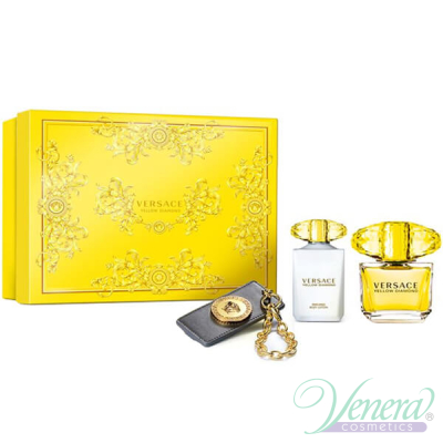 Versace Yellow Diamond Set (EDT 90ml + BL 100ml + Bag Tag) για γυναίκες Γυναικεία σετ