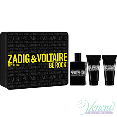 Zadig & Voltaire This is Him Set (EDT 50ml + SG 50ml + SG 50ml) Be Rock! για άνδρες Ανδρικά Σετ